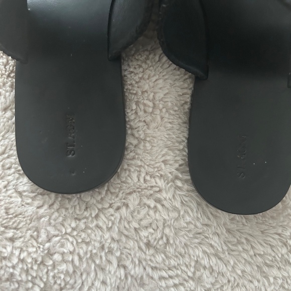 St. Agni Leather Slides - Picture 4 of 6